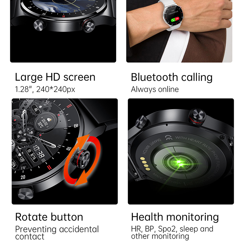 ECG+PPG Bluetooth Call Smart W - Smartwatch Faces review and price