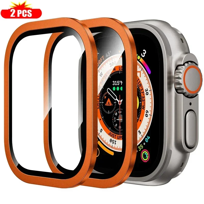 2PCS Titanium Metal Frame for  - Smartwatch Watch Accessories For Women review and price