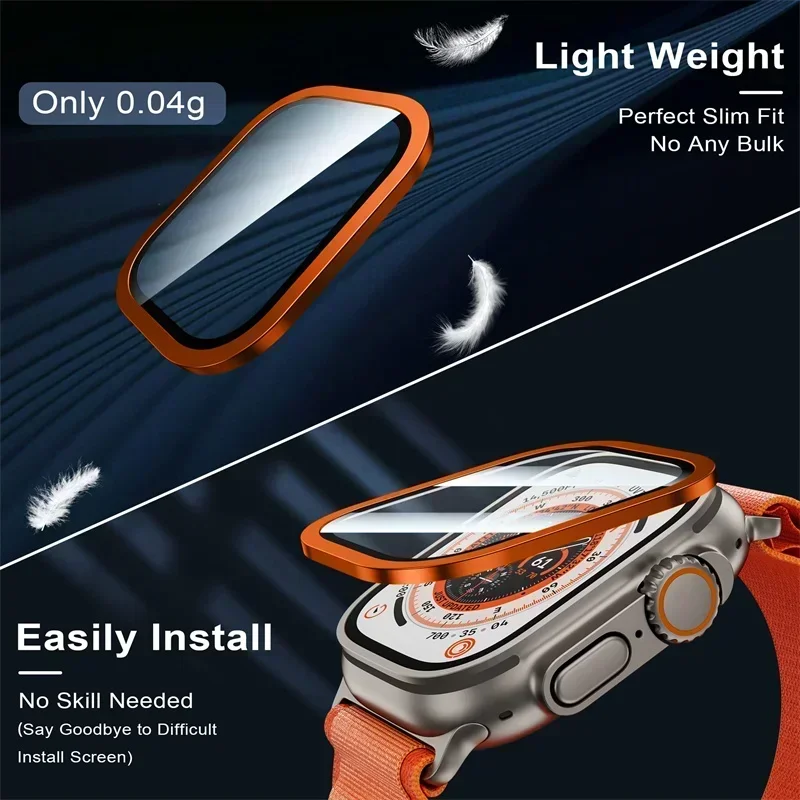 2PCS Titanium Metal Frame for  - Smartwatch Watch Accessories For Women review and price