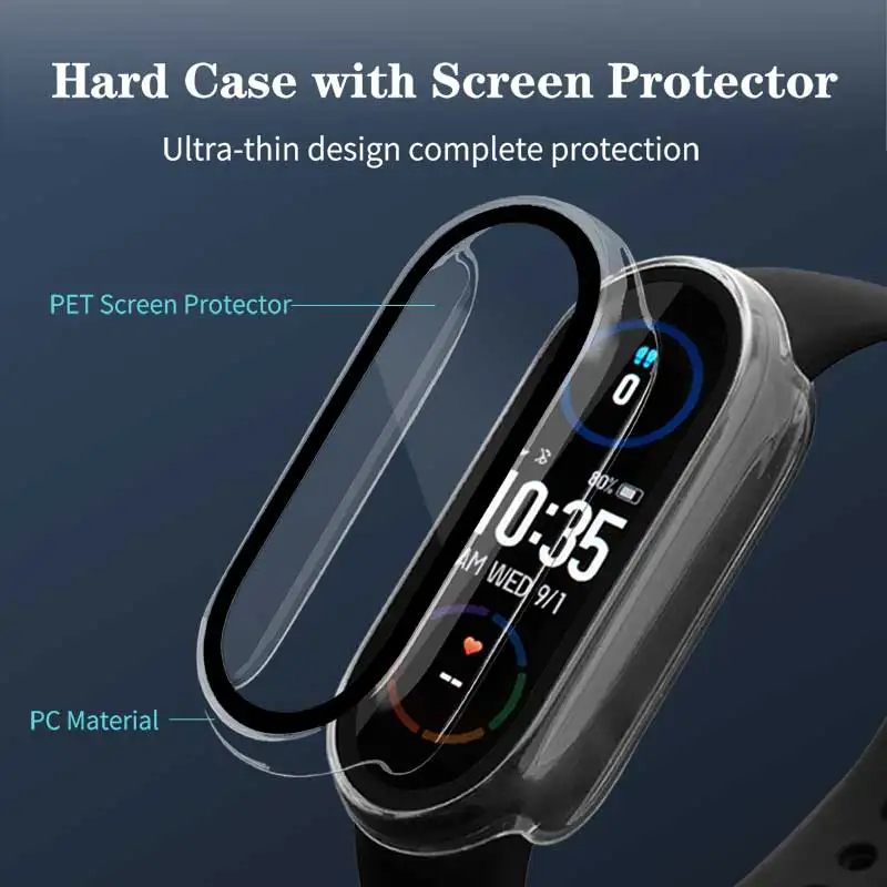 Tempered Glass+PC Case For Xia - Smartwatch Watch Accessories For Women review and price
