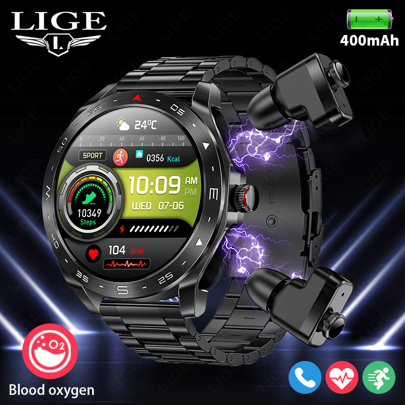 LIGE Smartwatch With Earbuds B - Smartwatch Headset review and price