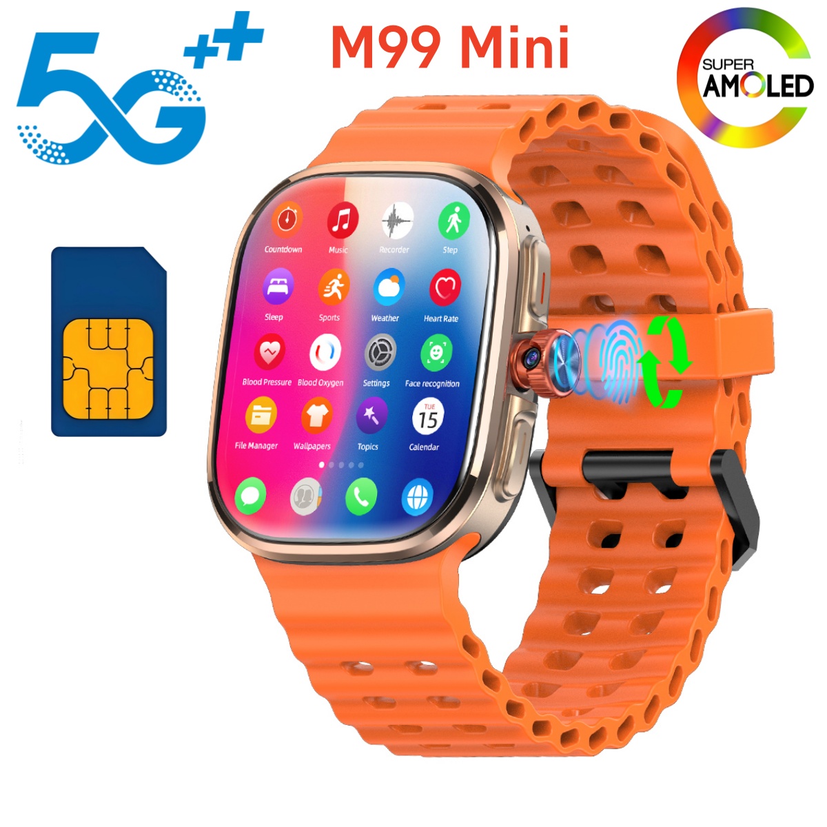 M99 Mini Smartwatch 5G Android - Smartwatch Faces review and price