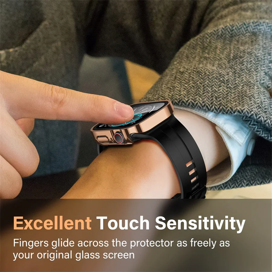 Glass+cover For Apple Watch ca - Smartwatch Watch Accessories For Women review and price
