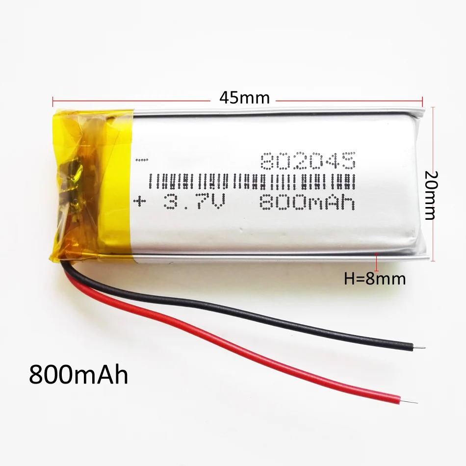 5pcs 3.7V 800mAh 802045 Rechar - Smartwatch Headset review and price