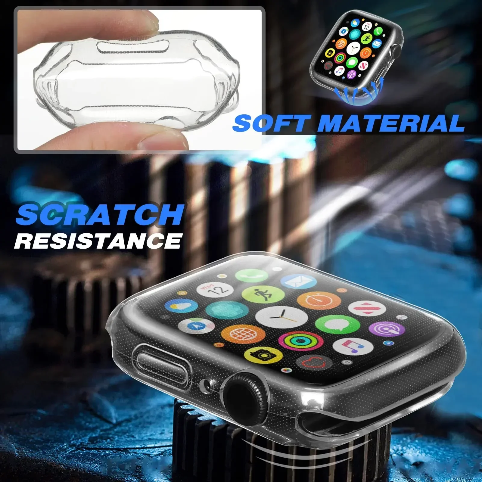 Cover For Apple Watch Case 44m - Smartwatch Watch Accessories For Women review and price