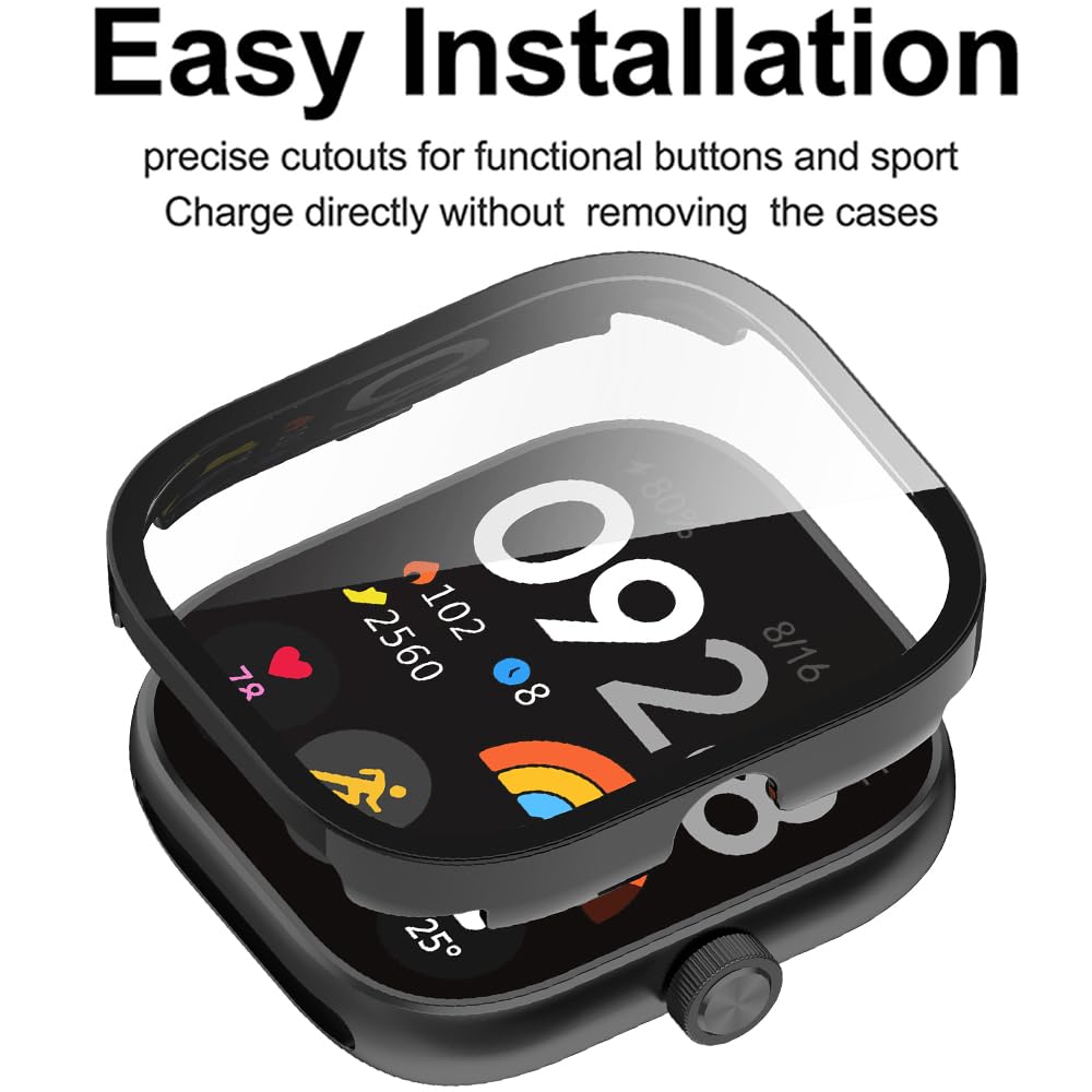Tempered Glass+Case For Xiaomi - Smartwatch Watch Accessories For Women review and price