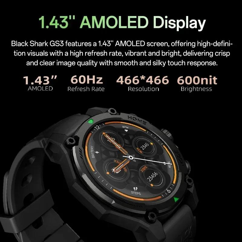 [World Premiere]Blackshark GS3 - Smartwatch Faces review and price