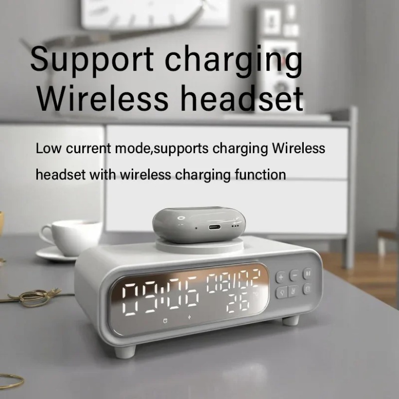 15W Wireless Charger Time Alar - Wireless Charger Watch review and price