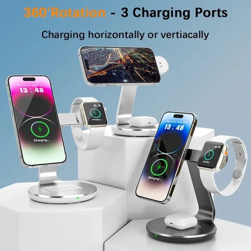 3 in 1 Wireless Charger Stand  - Wireless Charger Watch review and price