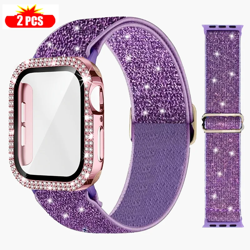 Band+Case for Apple Watch 45mm - Smartwatch Watch Accessories For Women review and price