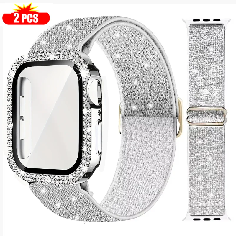Band+Case for Apple Watch 45mm - Smartwatch Watch Accessories For Women review and price