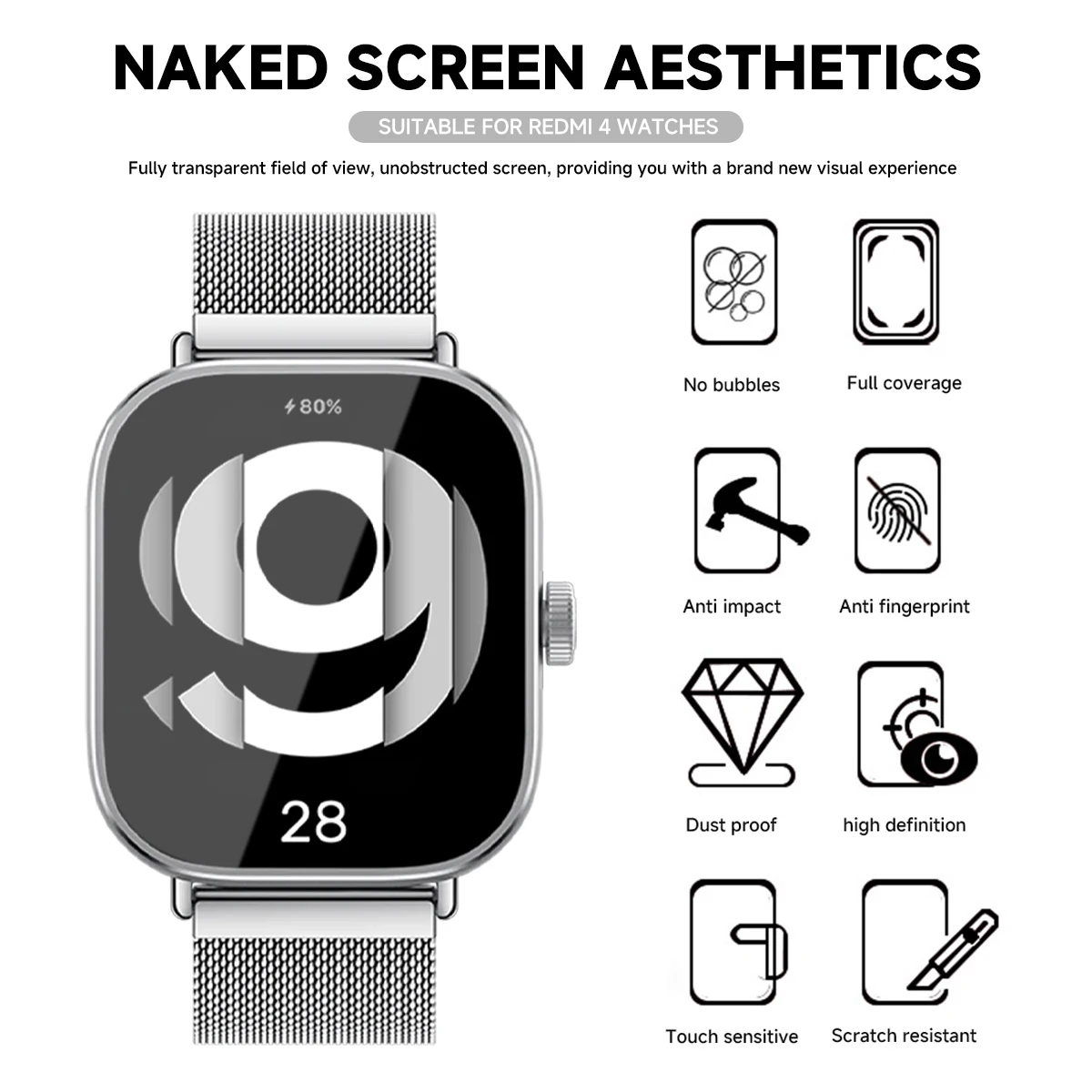 Tempered Glass for Xiaomi Redm - Smartwatch Icon review and price