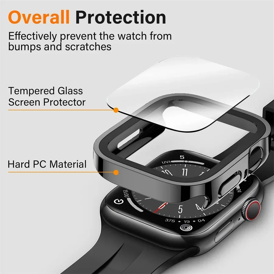 Glass+cover For Apple Watch ca - Smartwatch Watch Accessories For Women review and price