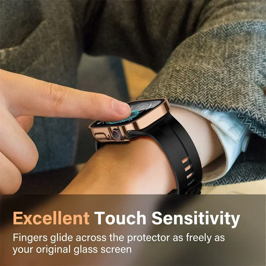 Glass+cover For Apple Watch ca - Smartwatch Watch Accessories For Women review and price