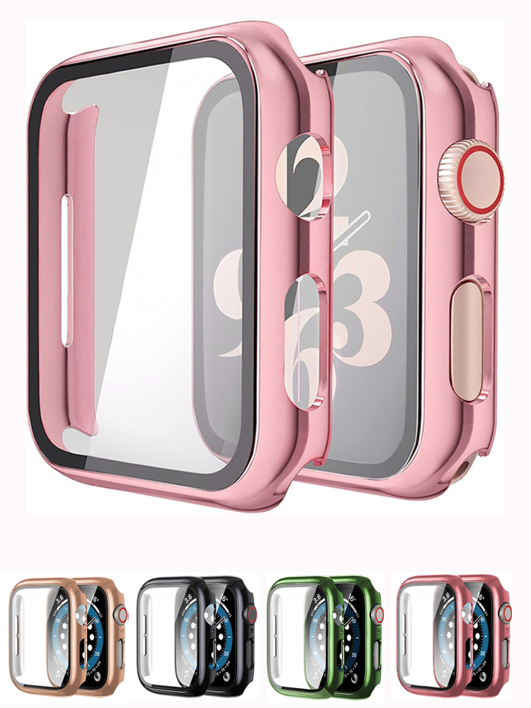 Glass+case For Apple Watch ban - Smartwatch Watch Accessories For Women review and price