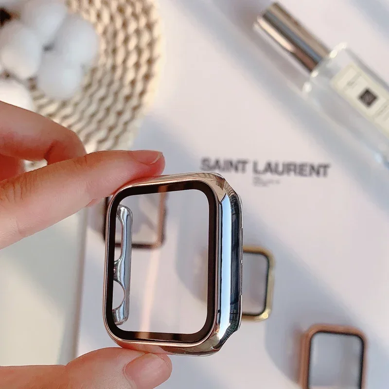 Glass+case For Apple Watch ban - Smartwatch Watch Accessories For Women review and price
