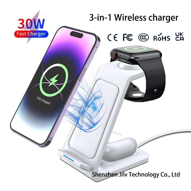 15W 3 in 1 Wireless Charger St - Wireless Charger Watch review and price